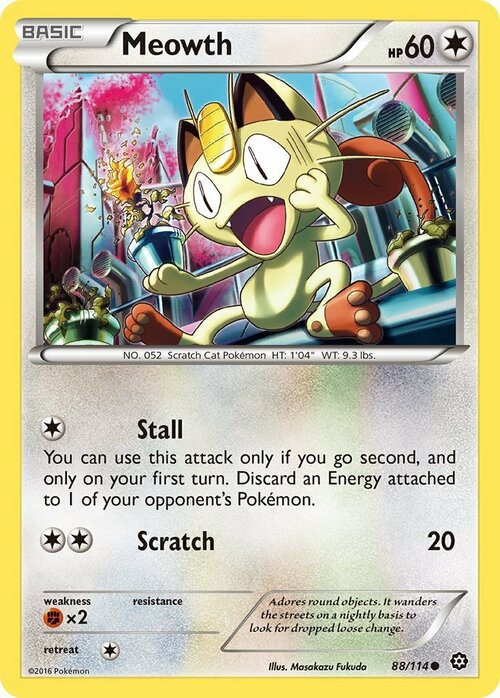 Meowth Card Front