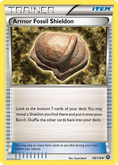 Armor Fossil Shieldon Card Front