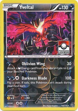 Yveltal [Oblivion Wing | Darkness Blade] Card Front