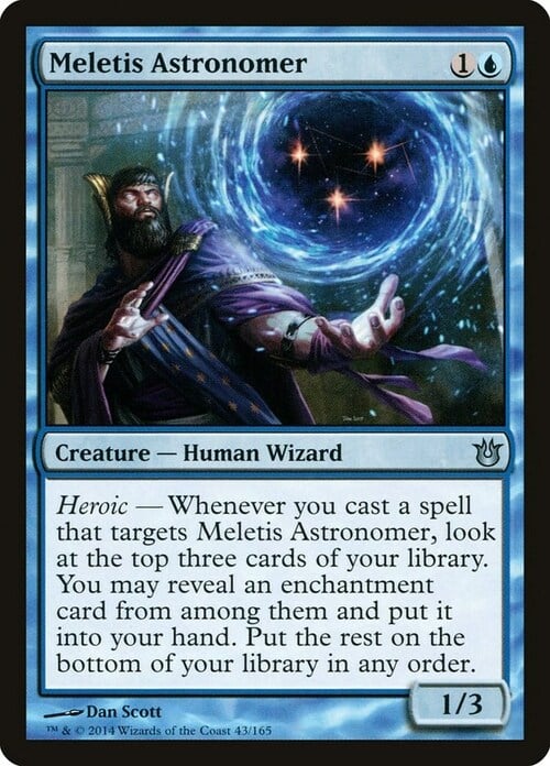 Meletis Astronomer Card Front