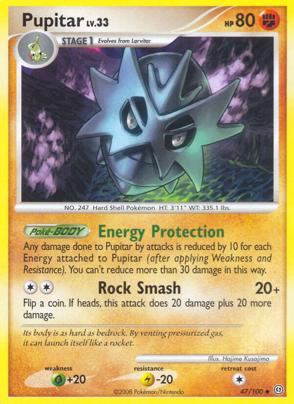 pupitar pokemon card Tyranitar 043/078 - Go - Foil - Evolution Lot Colorless Artist Pupitar (75/168) - SM Celestial