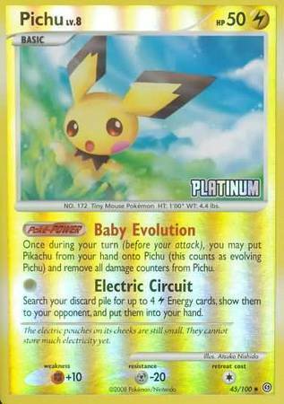 Pichu - Reverse Holo Card Front