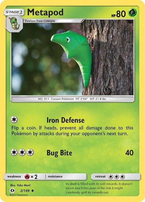 Metapod Card Front