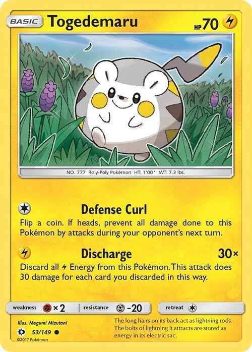 Togedemaru Card Front