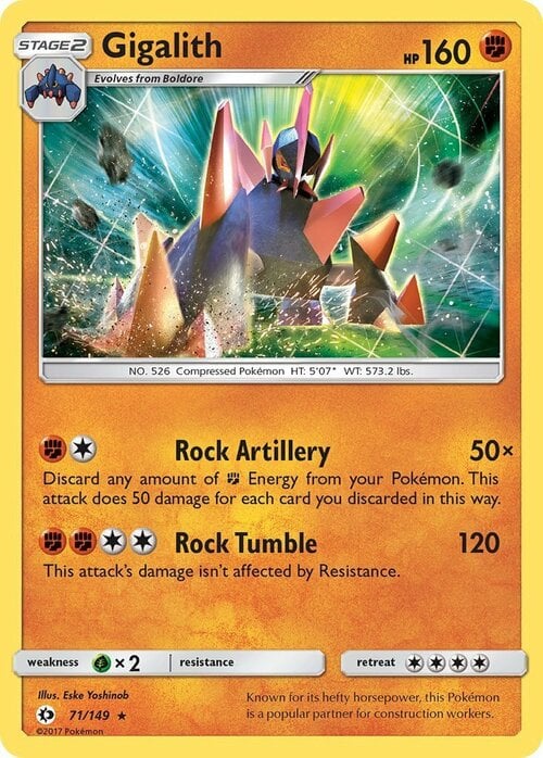 Gigalith [Artiglieria Roccia | Tiramassi] Card Front
