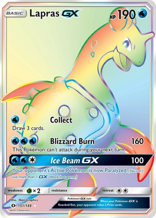 Lapras GX [Tassa | Pirobora] Card Front