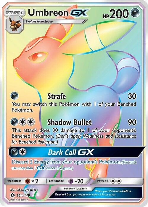 Umbreon GX Card Front