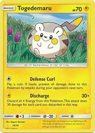 Togedemaru Card Front