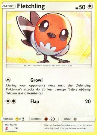 Fletchling Card Front