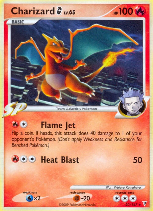 Charizard G Card Front