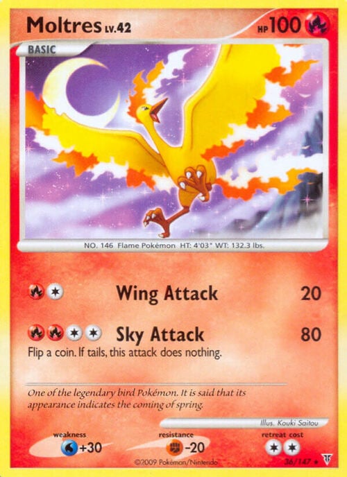 Moltres Lv.42 Card Front