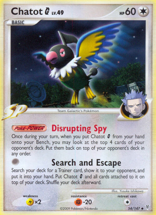 Chatot Lv.49 Card Front