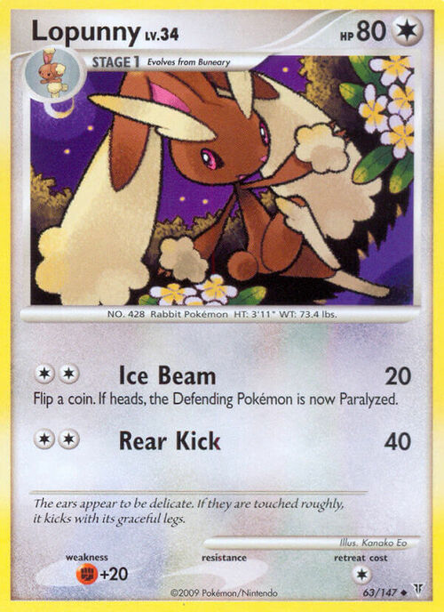 Lopunny Lv.34 Card Front