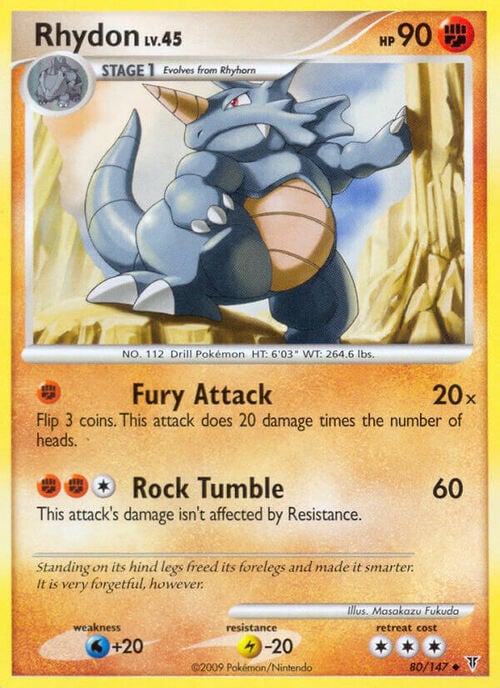 Rhydon Card Front