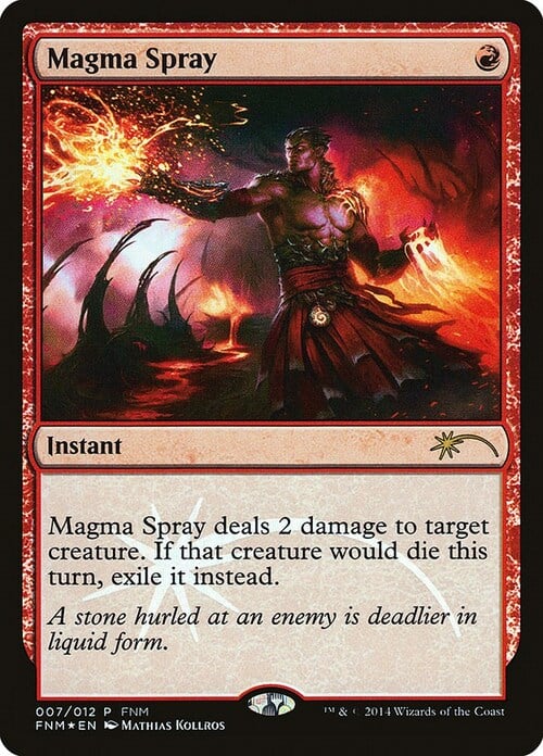 Magma Spray Card Front