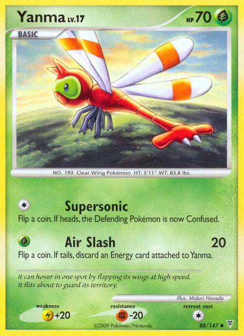 Yanma Lv.17 Card Front