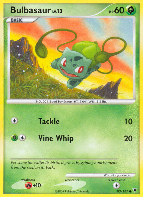Bulbasaur Lv.13 Card Front