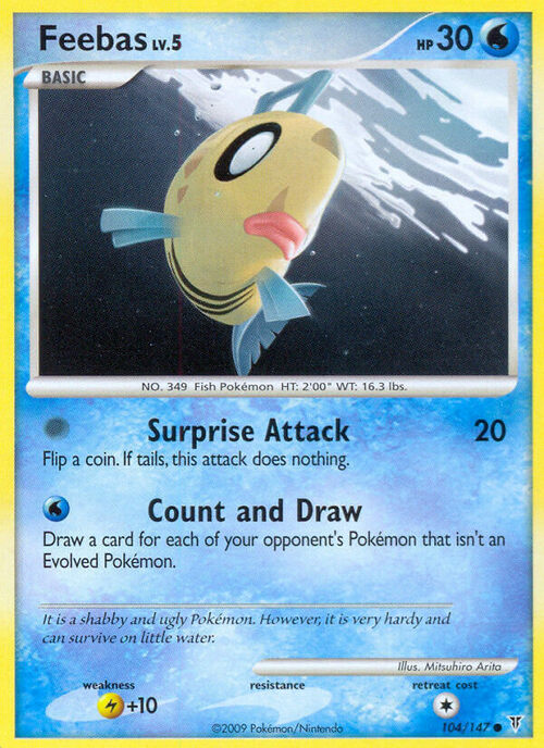 Feebas Lv.5 Card Front