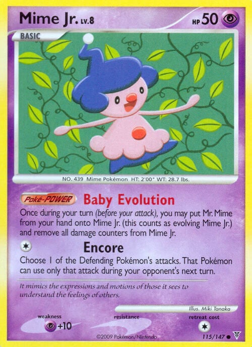 Mime Jr. Lv.8 Card Front