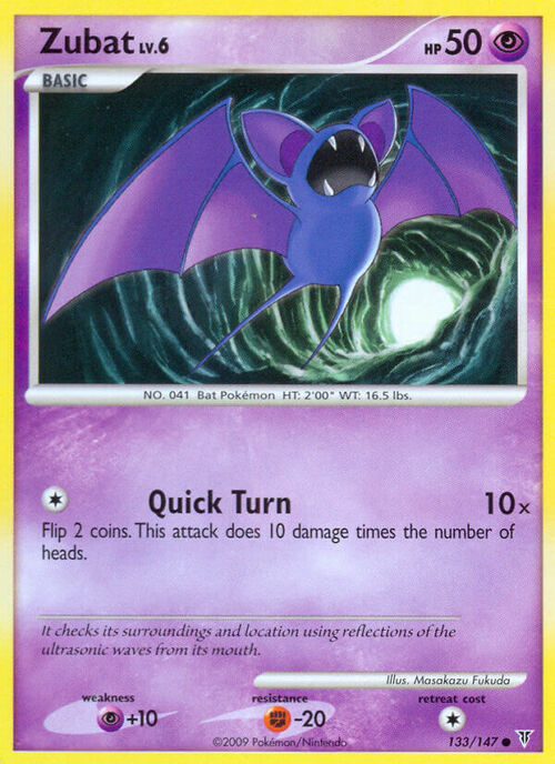 Zubat Lv.6 Card Front