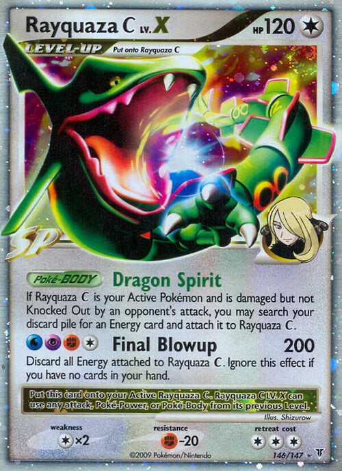 Rayquaza [C] LV.X [Dragon Spirit | Final Blowup] Frente