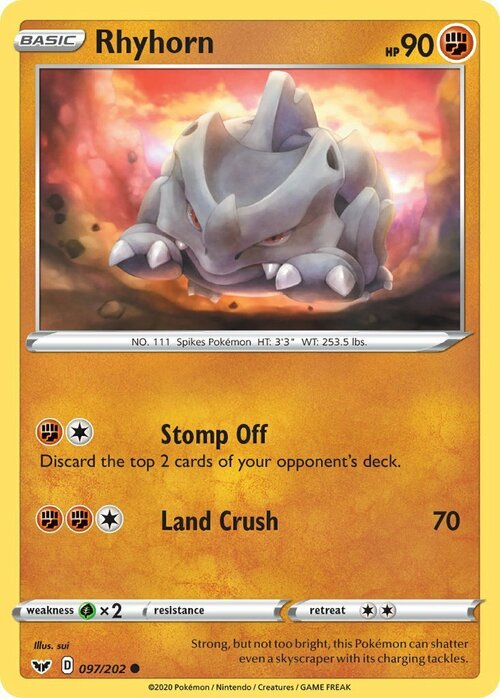 Rhyhorn [Pestatura | Schiacciaterra] Card Front