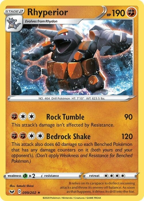 Rhyperior [Tiramassi | Scossone Roccioso] Card Front