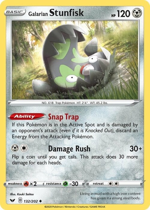 Galarian Stunfisk Card Front