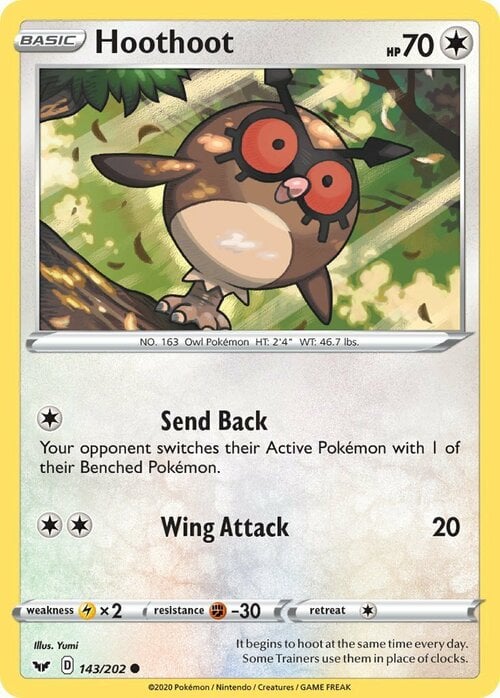 Hoothoot [Mandaindietro | Attacco d'Ala] Card Front
