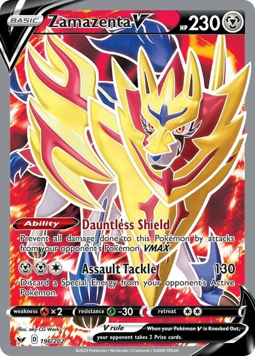 Zamazenta V Card Front