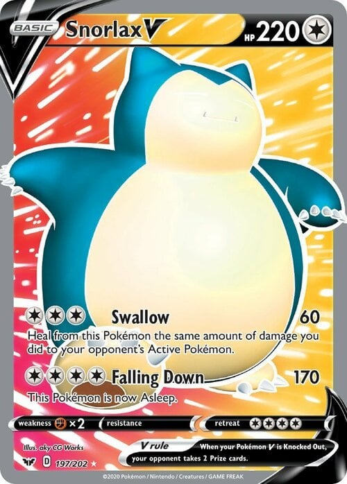 Snorlax V [Tragar | Desplome] Frente