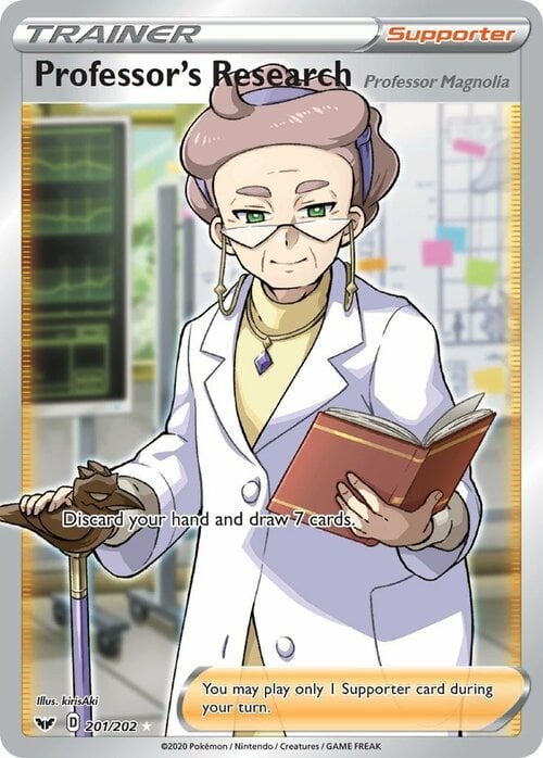 Professor's Research - Professor Magnolia Card Front