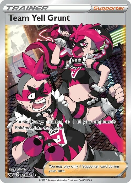 Team Yell Grunt Card Front