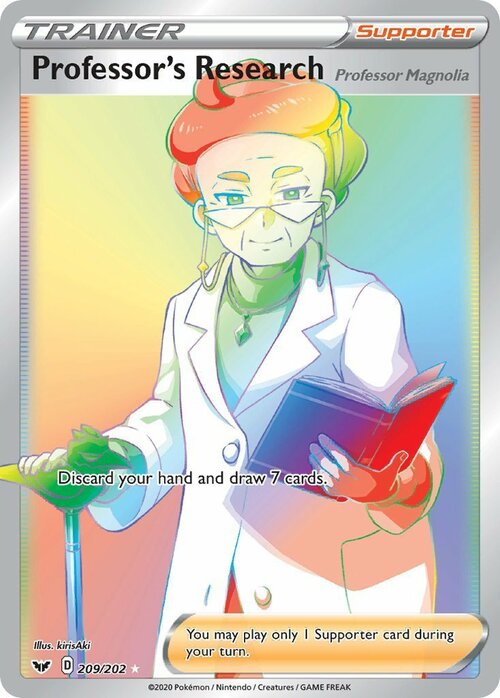 Professor's Research - Professor Magnolia Card Front