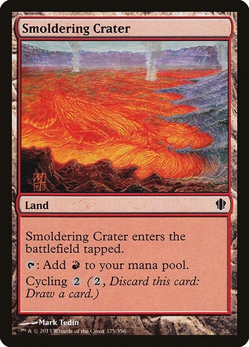 Smoldering Crater Card Front