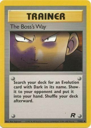 The Boss's Way Card Front