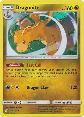 Dragonite Card Front