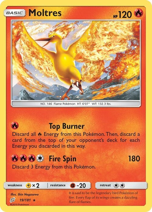 Moltres Card Front