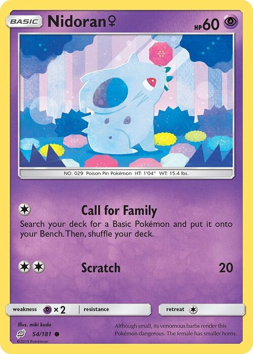 Nidoran ♀ Card Front