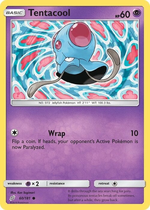 Tentacool Card Front