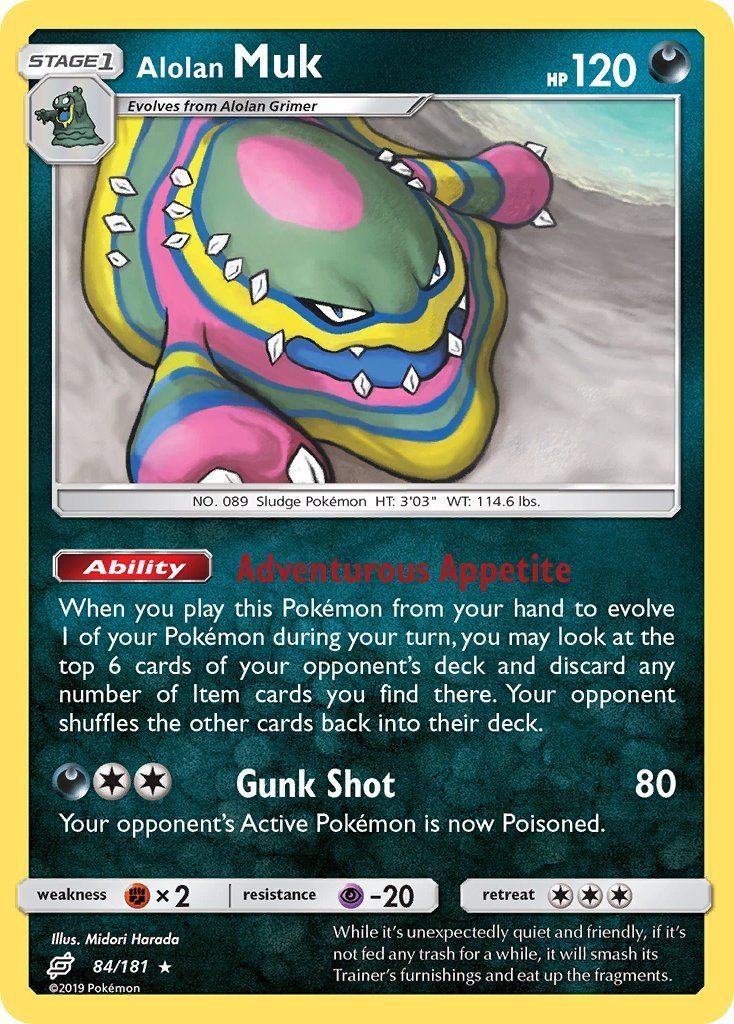 all muk pokemon cards Price & Card Details  Next Destinies Toxic Gas Alolan Muk Team Up |