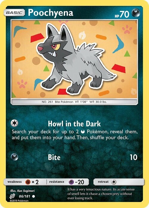 Poochyena [Howl in the Dark | Bite] Card Front