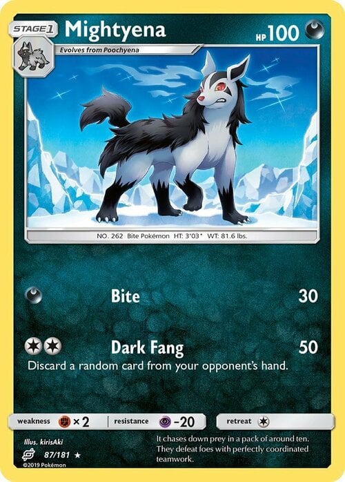 Mightyena Card Front
