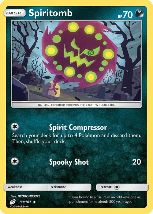 Spiritomb [Spirit Compressor | Spooky Shot] Frente