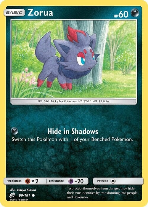 Zorua Card Front