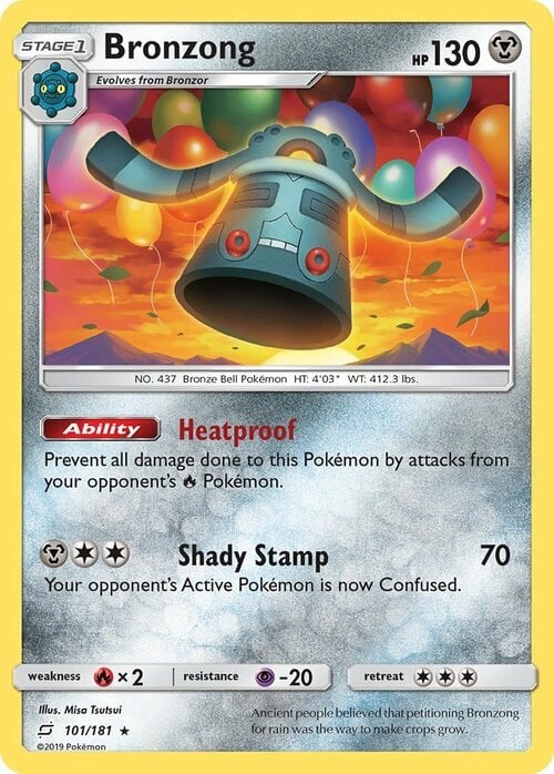 Bronzong [Heatproof | Shady Stamp] Card Front