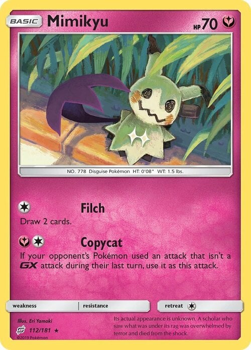 Mimikyu [Filch | Copycat] Card Front