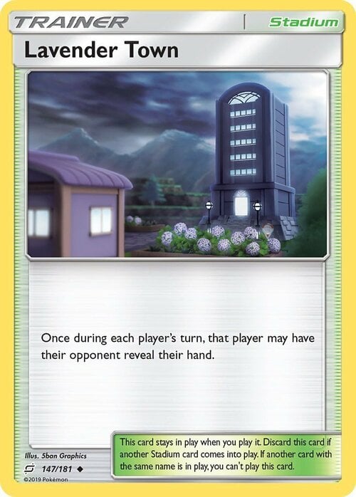 Lavender Town Card Front