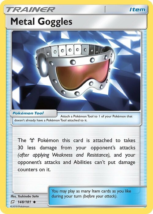 Metal Goggles Card Front