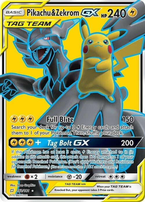 Pikachu & Zekrom GX Team Up, Pokémon